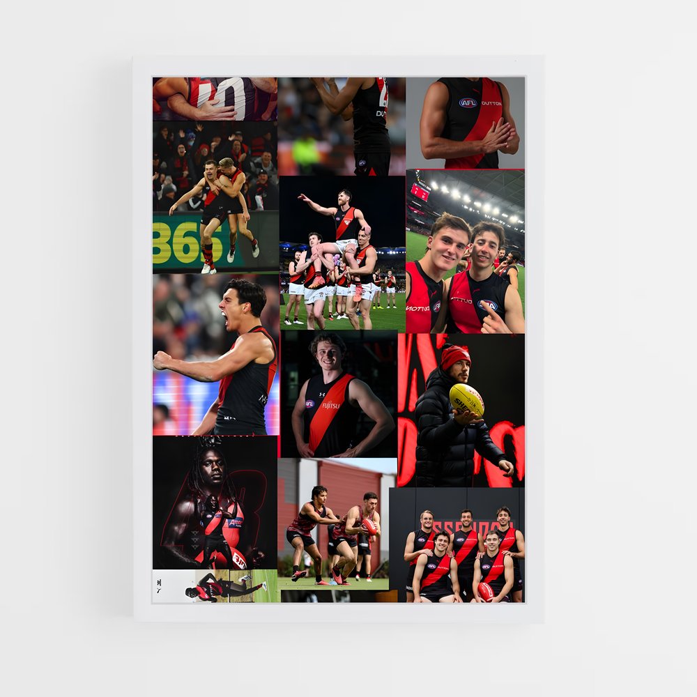 Poster Essendon United – affiche Football australien (vue 3)